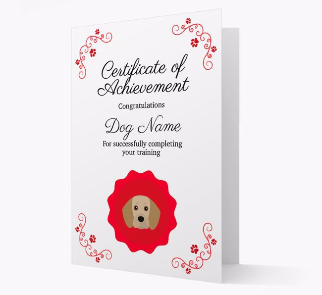 Graduation Certificate: Personalised {breedFullName} Card